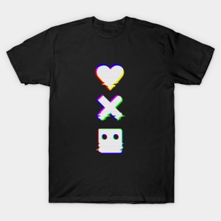 Love Death Robots Inspired Digital Glitch Vertical T-Shirt